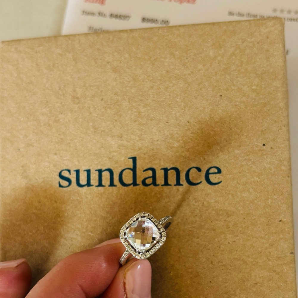 Sundance White Topaz Ring, 7.5